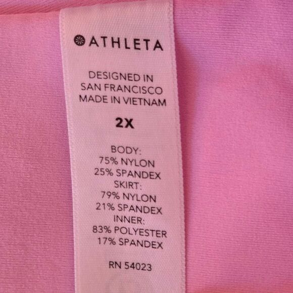 Athleta Womens A Game Perforated Pink Lavender Athletic Skort Size 2X - Picture 8 of 12